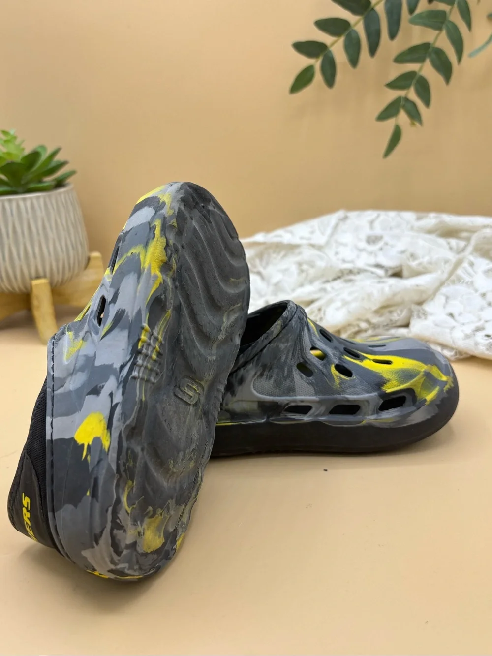 Skechers Foamies Guzman Steps Camo Water Shoes Toddler Size 9